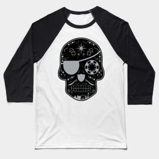 Las Vegas Football Sugar Skull Baseball T-Shirt